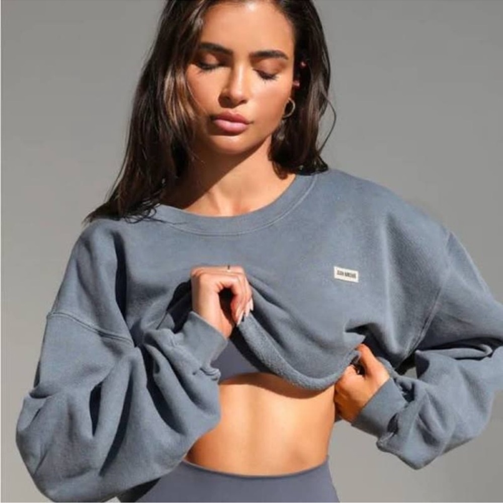 Joah Brown cut off sweatshirt